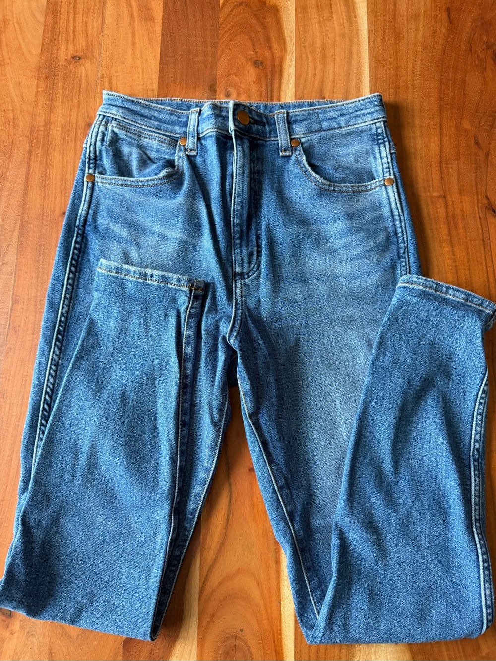 Classic Wrangler Blue Denim Jeans